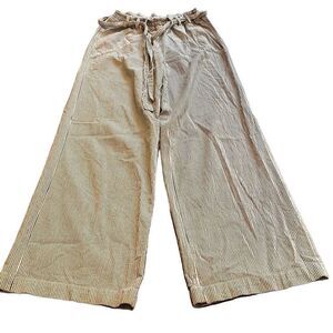 Lilka pinstripe wide leg casual pants with elastic waist